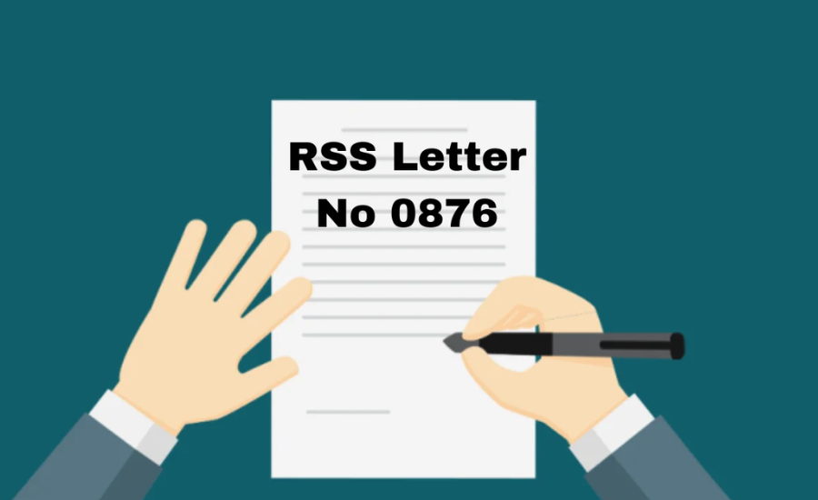 RSS Letter No 0876