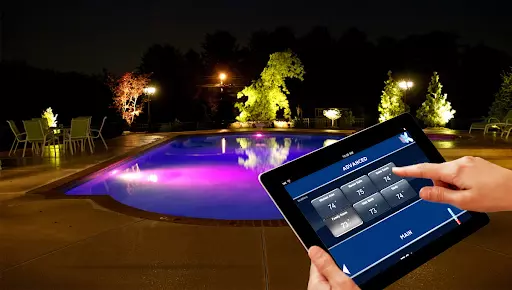 Automation and Lighting of a Pool