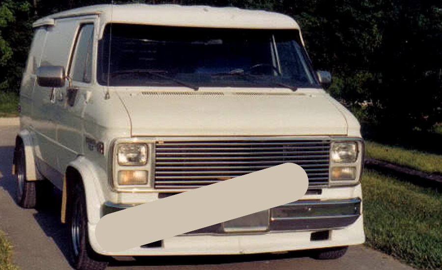 1984 chevrolet van g10 split lip air dam kit